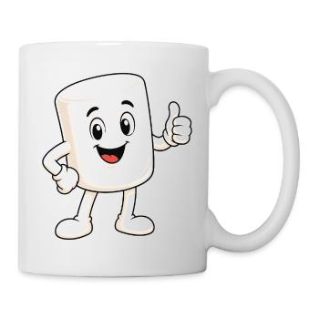 Guimauve sucrée avec un pouce levé - Mug blanc - blanc - Droite