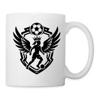 Blason féminin de football Football féminin - Mug blanc - blanc - Droite