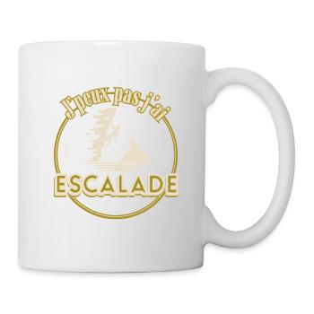 J’peux pas j’ai Escalade - Mug blanc - blanc - Droite
