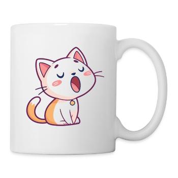 Pastel kawaii singing cat - Mug - white - Right