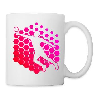Faustballspielen Geschenk für ein Fistball-Spieler - Tasse - Weiß - Rechts