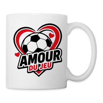 Amour du Jeu - Football Cœur Passion - Mug blanc - blanc - Droite