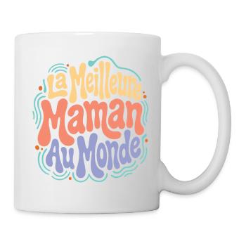 Meilleure Maman au Monde – Douceur Joyeuse - Mug blanc - blanc - Droite