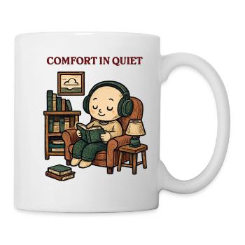 Cozy reading in peace - Mug - white - Right