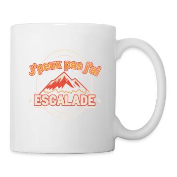 J'peux pas j'ai Escalade - Mug blanc - blanc - Droite