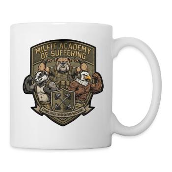 Milfit Akademie Patch Muskelhelden - Tasse - Weiß - Rechts