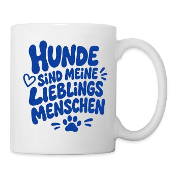 Hunde Sind Meine Lieblingsmenschen - Tasse - Weiß - Rechts