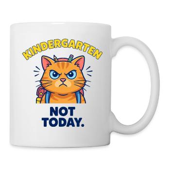 KINDERGARTEN NOW NOT - Mug - white - Right