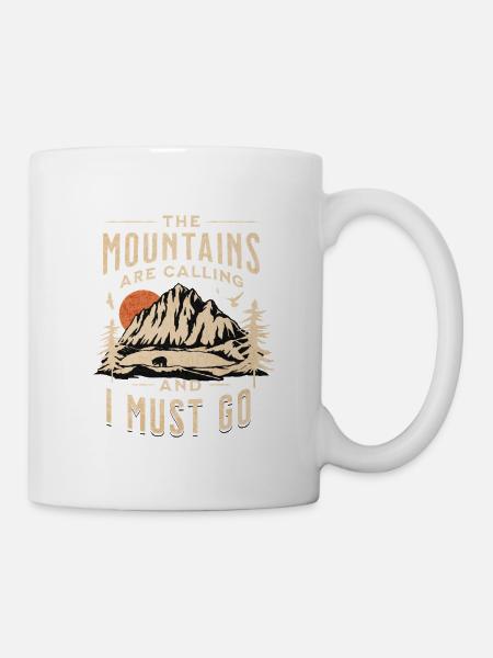 Appels de montagne : randonnée d’aventure - Mug blanc - blanc
