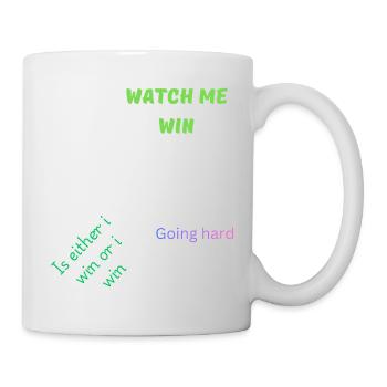 Watch Me Win - Citation motivante - Mug blanc - blanc - Droite