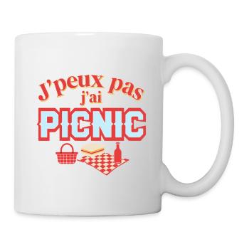 J'peux pas j'ai PICNIC - Mug blanc - blanc - Droite