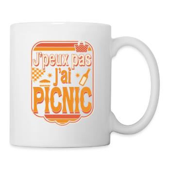 J'peux pas j'ai picnic - Mug blanc - blanc - Droite