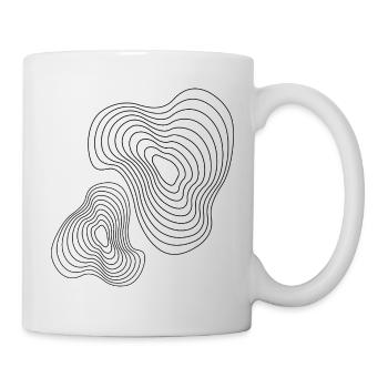 plasma geometric lines design - Mug - white - Right