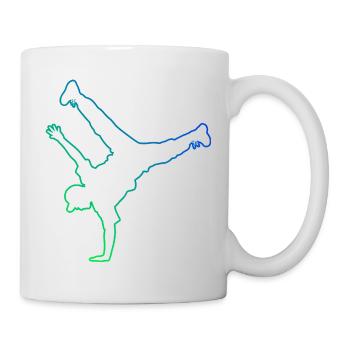 Geschenkidee für einen Breakdancer mit Streetdance - Tasse - Weiß - Rechts