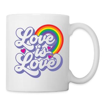 Mois de la fierté LGBTQ - L’amour, c’est l’amour - Mug blanc - blanc - Droite