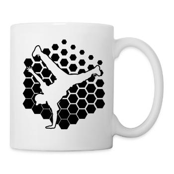 Geschenkidee für einen Hip-Hop-Tänzer mit Breaking - Tasse - Weiß - Rechts