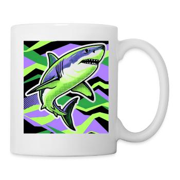 Requin - Mug blanc - blanc - Droite
