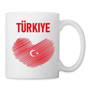 TÜRKEI TÜRKIYE TÜRKISCHE Europa Sport Fan - Tasse - Weiß - Rechts