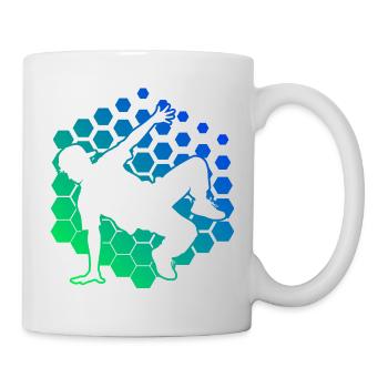 Geschenkidee für den Hip-Hop-Tänzer mit Breakdance - Tasse - Weiß - Rechts