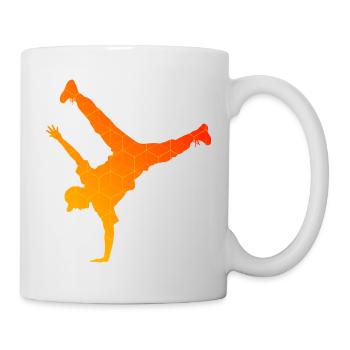 Die Hip-Hop-Tänzer und Breakdance passen zusammen - Tasse - Weiß - Rechts