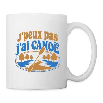 J’peux pas j’ai Canoë - Mug blanc - blanc - Droite