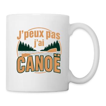 J'peux pas j'ai CANOË - Mug blanc - blanc - Droite
