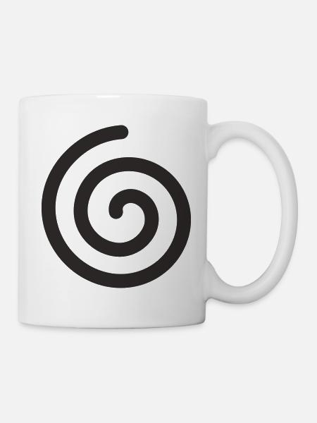 Spirale – Symbol für Leichtigkeit & Entwicklung - Tasse - Weiß