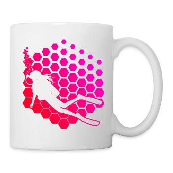 Gift idea for a scuba diver with freediving - Mug - white - Right