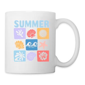 Summer – Maritime sea world full of holiday flair - Mug - white - Right