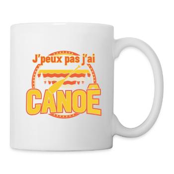 J'peux pas j'ai Canoé - Mug blanc - blanc - Droite