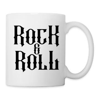 Rock'n'Roll-Gotik-Typografie-Design - Tasse - Weiß - Rechts