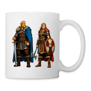 Nordic warrior duo - Mug - white - Right