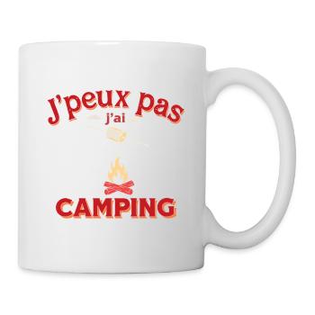 J'peux pas j'ai camping - Mug blanc - blanc - Droite