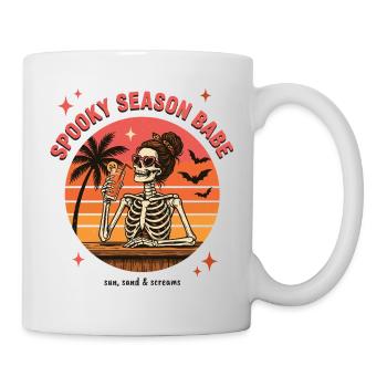 Spooky Season Babe Skeleton Sunset - Mug - white - Right
