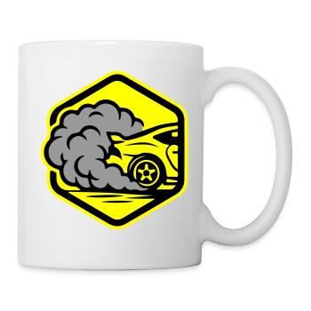 Automobile Icône Automobile Course - Mug blanc - blanc - Droite