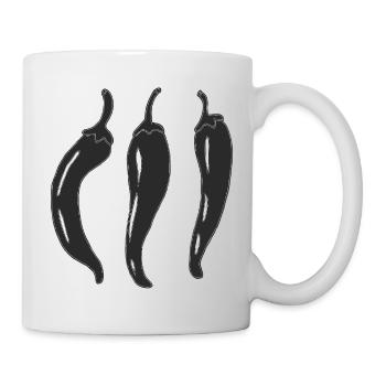 Three Chili Line Art - Mug - white - Right