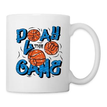 Basketball T-Shirt Play The Game Retro - Mug - white - Right