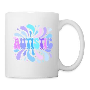 Explosion Pastel Autisme - Mug blanc - blanc - Droite