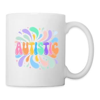 Autistischer Regenbogenspritzer - Tasse - Weiß - Rechts