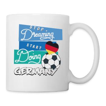 Fußball Deutschland - Tasse - Weiß - Rechts