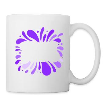 Libre Splash Violet - Mug blanc - blanc - Droite