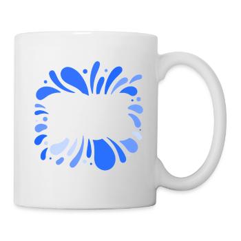 Explosion Splash Libre Bleu - Mug blanc - blanc - Droite