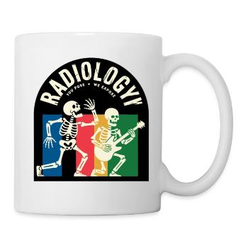 X-ray Skeletons Radiology Motif - Mug - white - Right