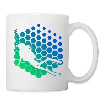 Idée cadeau pour un apnéiste avec apnée - Mug blanc - blanc - Droite