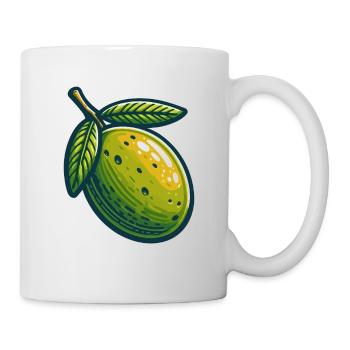 Stylized olive and leaves - Mug - white - Right