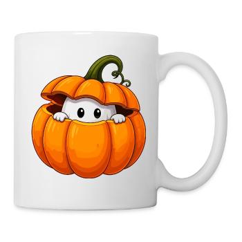 Pumpkin Ghost Cuddly Figure - Mug - white - Right