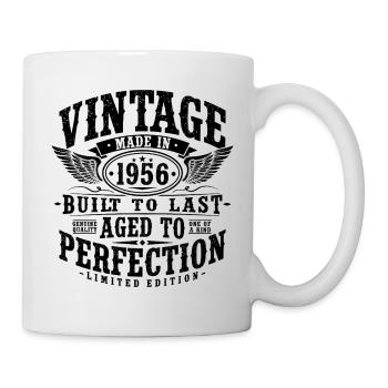 70e anniversaire 1956 cadeau vintage vintage - Mug blanc - blanc - Droite