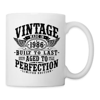 40e anniversaire 1986 cadeau vintage vintage - Mug blanc - blanc - Droite