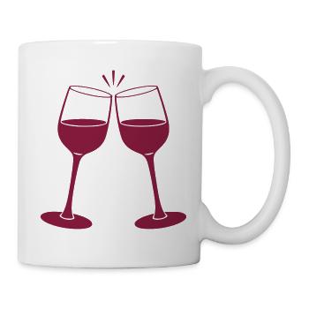 Weingläser - Wein Rotwein Genuss Weinliebhaber - Tasse - Weiß - Rechts