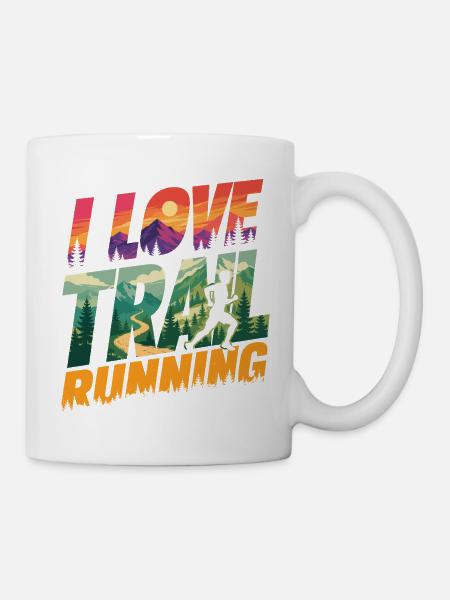 Ich liebe Trailrunning - Tasse - Weiß